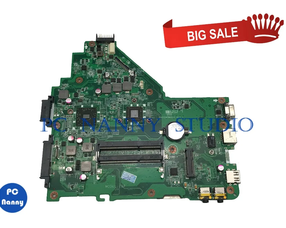 Pcnanny Mbrk206005 Mbrk206001 para Acer Aspire 4250 Computador Portátil Placa-mãe Da0zqpmb6c0 Ddr3 Computador Portátil Mainboard Testado Placa-mãe para notebook