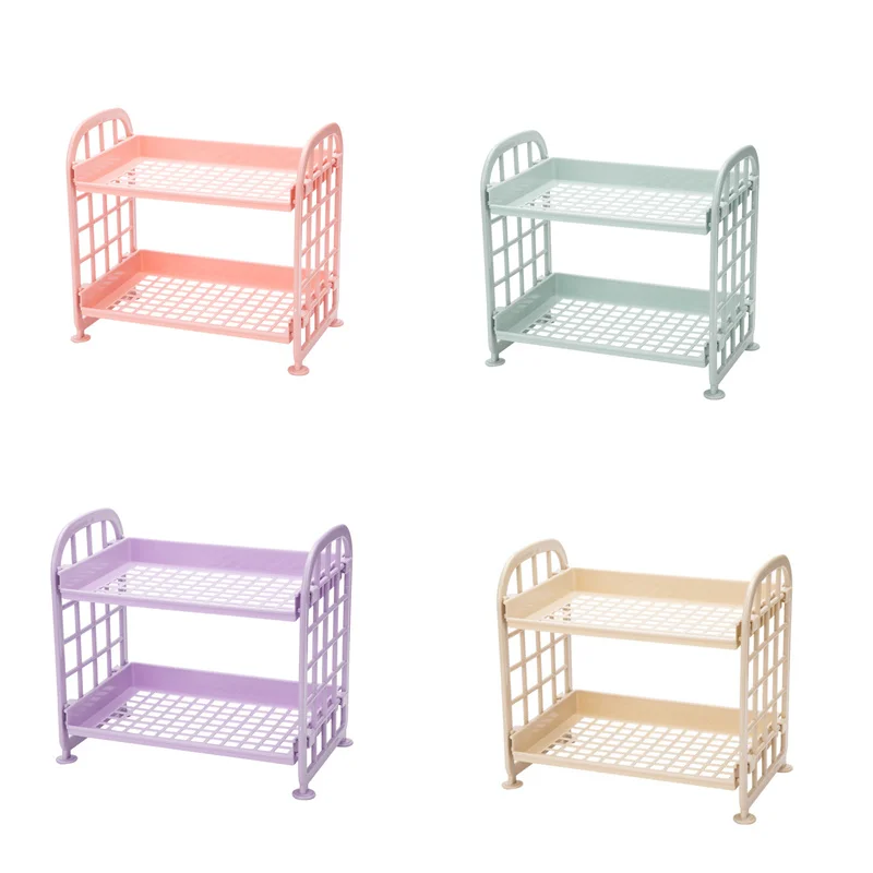GOONBQ 1 шт. двухслойная стойка для хранения маленькая полка кухни настольные полки