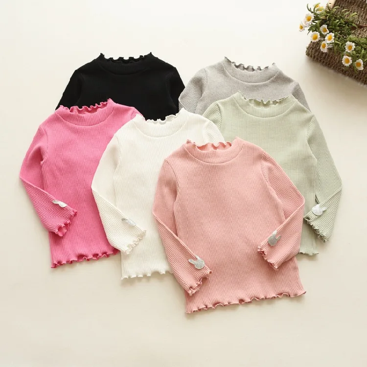 Футболка осенне зимняя одежда для маленьких девочек Детские дизайнерские мягкие