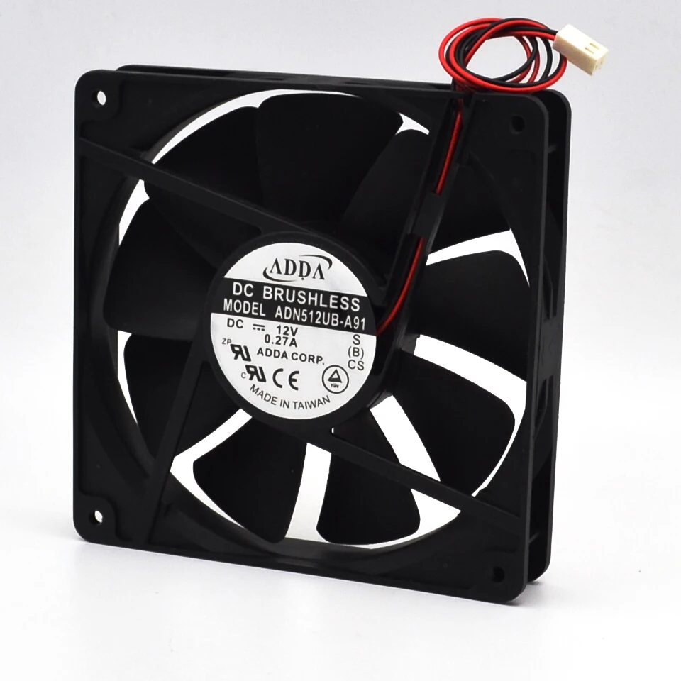 Новый 13525 ADN512UB A91 135*135*25 мм 12 В двойной шарикоподшипник вентилятор охлаждения для