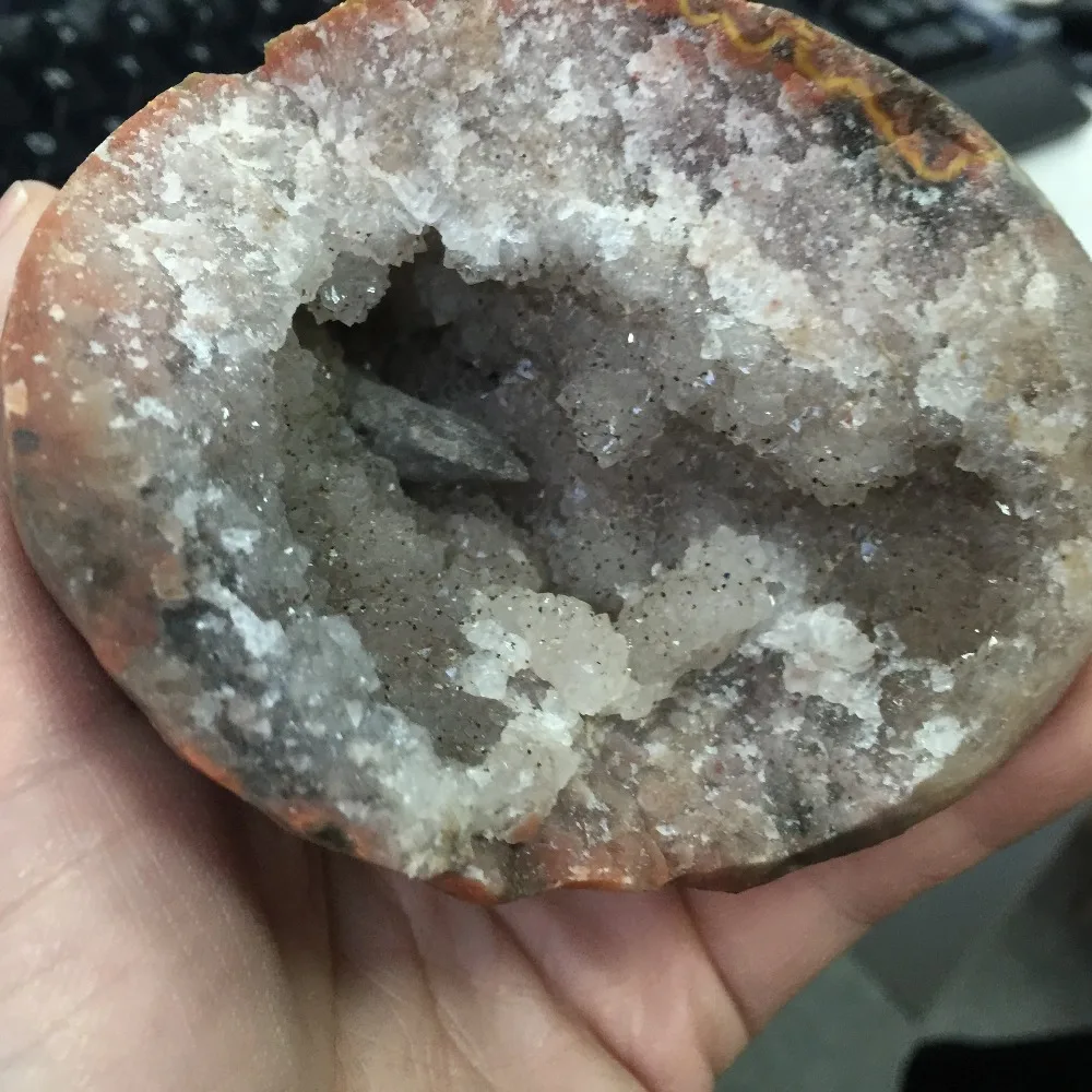 460 г натуральный чистый и агат аметист геоде особенный с лечебным действием