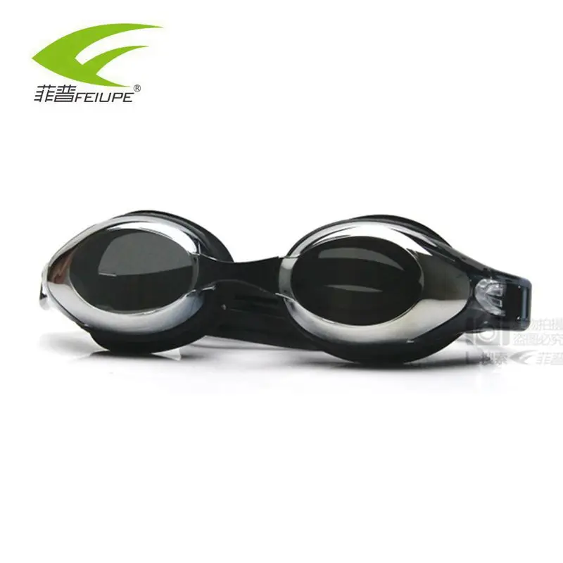 Electroplating black Очки для плавания, оптические очки для близорукости, профессиональные водонепроницаемые очки для плавания, очки для мужчин, женщин, взрослых, детей - Цвет: Electroplating black