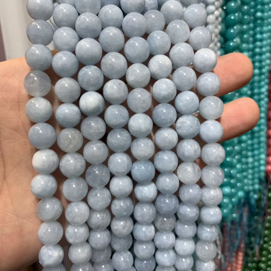 Аквамарины Сделанные Человеком камни бусины из натурального камня кварц сделай