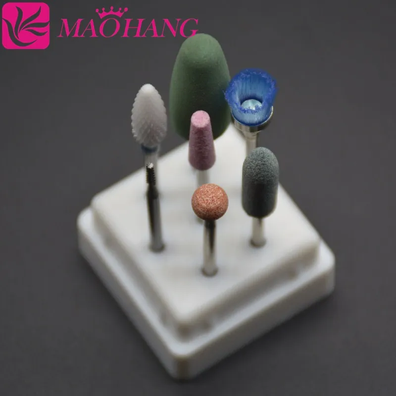 MAOHANG 7 шт./компл. твердосплавная фреза cermaic насадка для ногтей набор сверл наборы