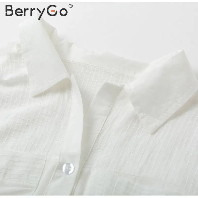 BerryGo, повседневное, белое, хлопковое, Пляжное платье, для женщин, на шнуровке, прямое, длинное, платье-рубашка, для женщин, свободное, праздничное, для девушек, накидка, vestidos