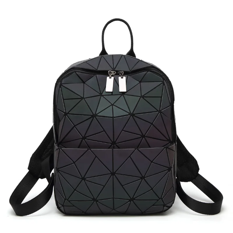Issey Miyake геометрические Лазерная Для женщин рюкзак Блестки зеркало Saser девочек