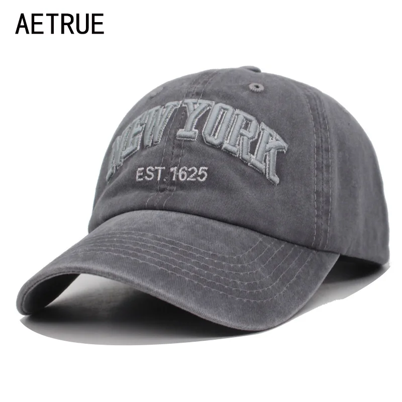 

Бейсболка AETRUE с вышивкой, хлопок, для мужчин и женщин