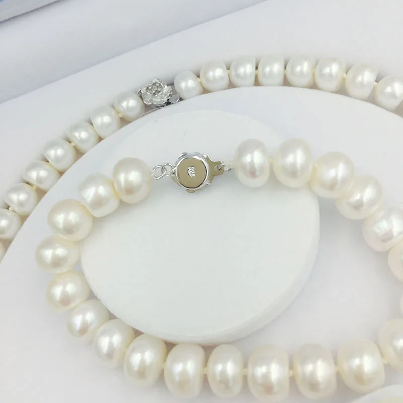 Женский набор украшений Sinya ожерелье из пресноводного жемчуга серьги браслет