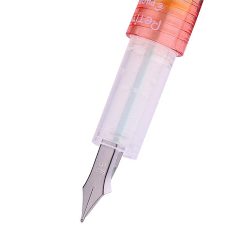 Ручка перьевая Pilot с тонким чернильным стержнем прозрачная цветная ручка