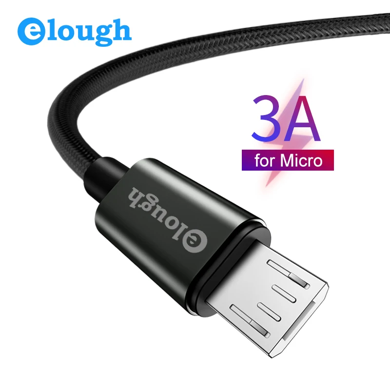 Elough USB кабель для micro usb мобильного телефона Быстрая зарядка samsung a5 2017 xiaomi redmi
