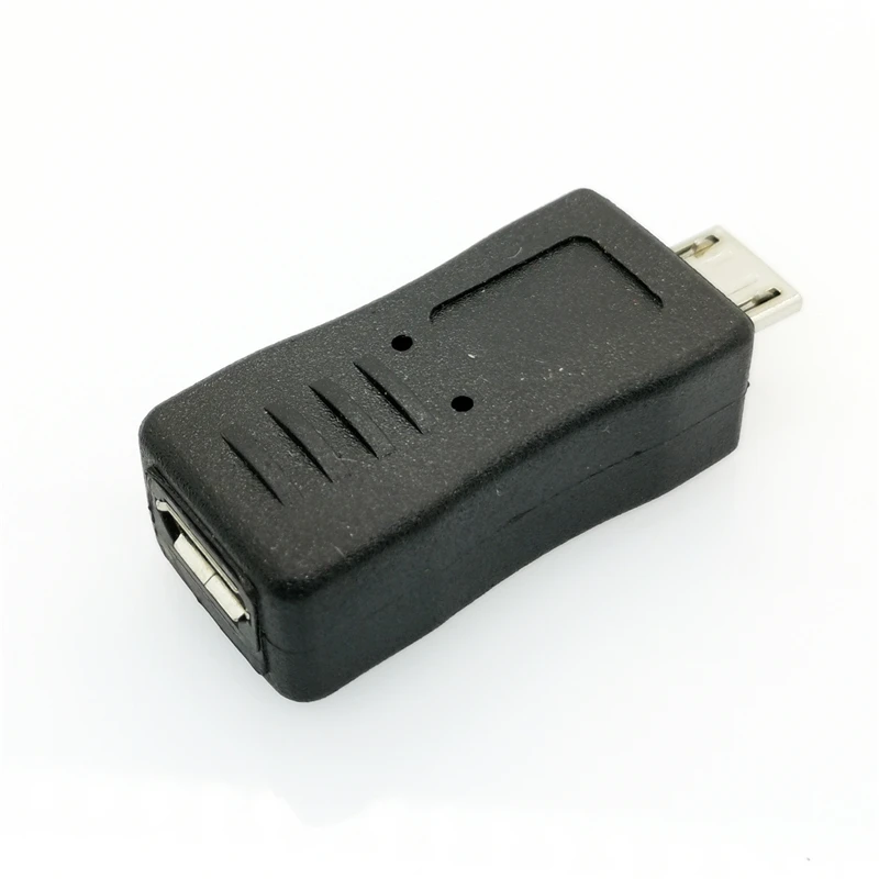 Портативный и стильный черный цвет Micro USB Женский к Мужской адаптер конвертер