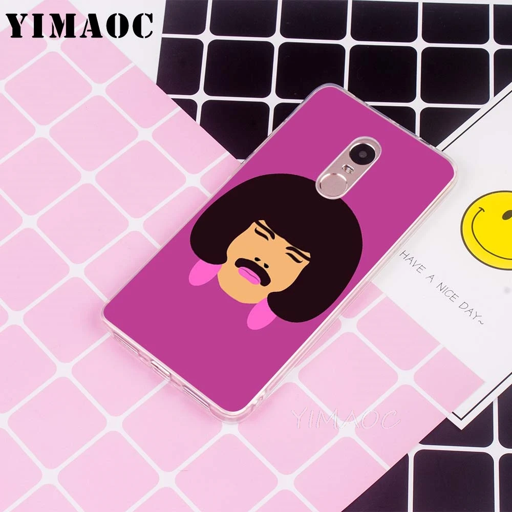 Мягкий чехол YIMAOC Queen Freddie Mercury для Xiaomi Redmi 6 4X 5A 4A S2 Note 4 5 Pro Plus Mi 8 9 SE A2 A1 MiX 2S MAX 3 |