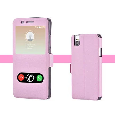 pink Для huawei Shot X чехол для телефона с открытым окном PU кожаный чехол для huawei shotx флип чехол для huawei Shot X бампер задняя крышка - Цвет: pink