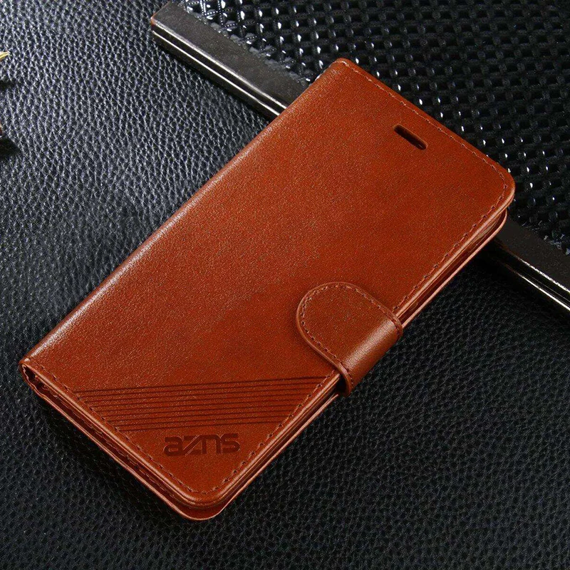 AZNS чехол для Xiaomi note 3 Высокое качество антидетонационных ТПУ кожи стоят Роскошные