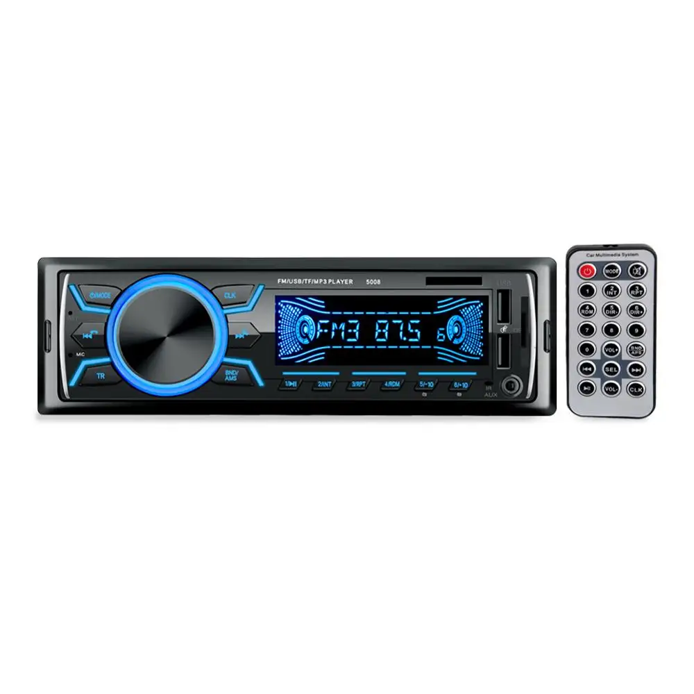 Автомагнитола 1 din автомобильное радио стерео bluetooth аудио mp3 рекордер usb sd aux вход