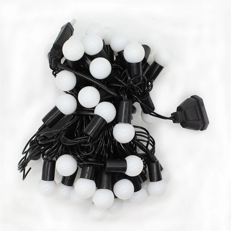 Уличная Рождественская светодиодная гирлянда с шариками 5 м 50 шт. Сказочная из