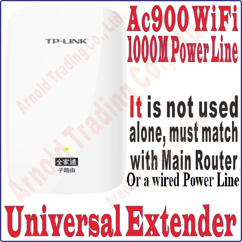 Универсальный Wi Fi удлинитель TPLink 1000 Мбит/с 2 4 ГГц 450 м 5 433 м|power line adapter|power linehotspot extender |