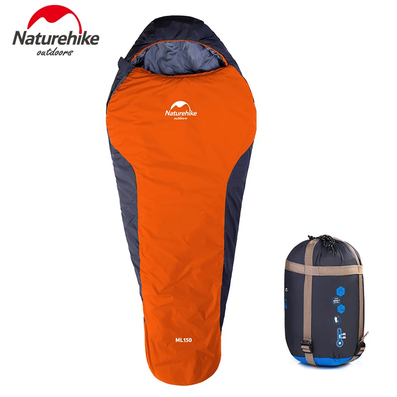 Orange Naturehike зимний спальный мешок для кемпинга Сверхлегкий Открытый спальный мешок дорожный спальный мешок Кемпинг Туризм - Цвет: Orange