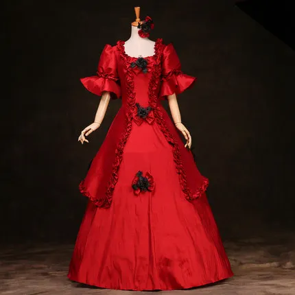 Платье в стиле викторианской эпохи Марии Антуанетты костюм средневекового