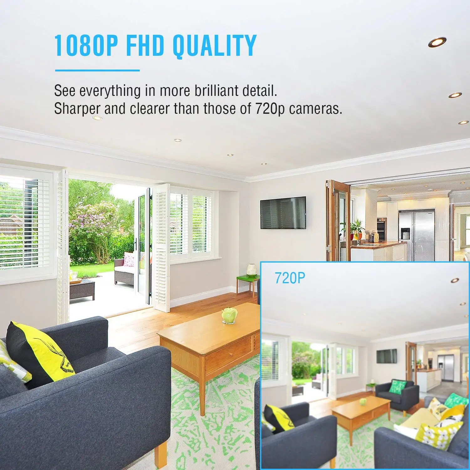 Интеллектуальная домашняя камера 1080 P Wi Fi Беспроводной IP охранной сигнализации