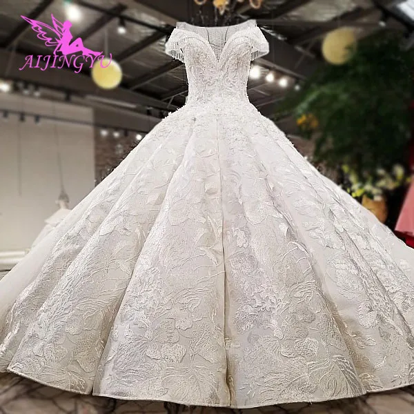 

AIJINGYU 2021 роскошное блестящее платье со стразами, новинка, Лидер продаж, платье с V-образным вырезом, свадебное платье, распродажа WT232