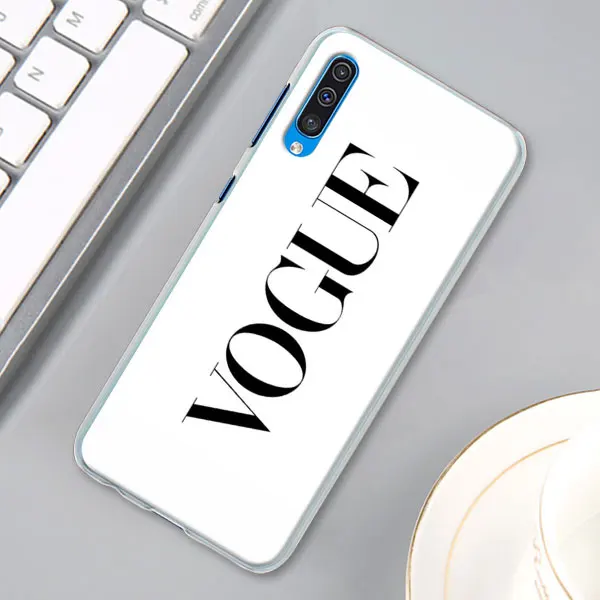 14 Комплект из модных женских надпись «More Issues than Vogue чехол КРЫШКА ДЛЯ samsung Galaxy A30 A40 A50 A70 A6 A8 плюс A7 A9 M30 чехол для телефона Coque - Цвет: 14