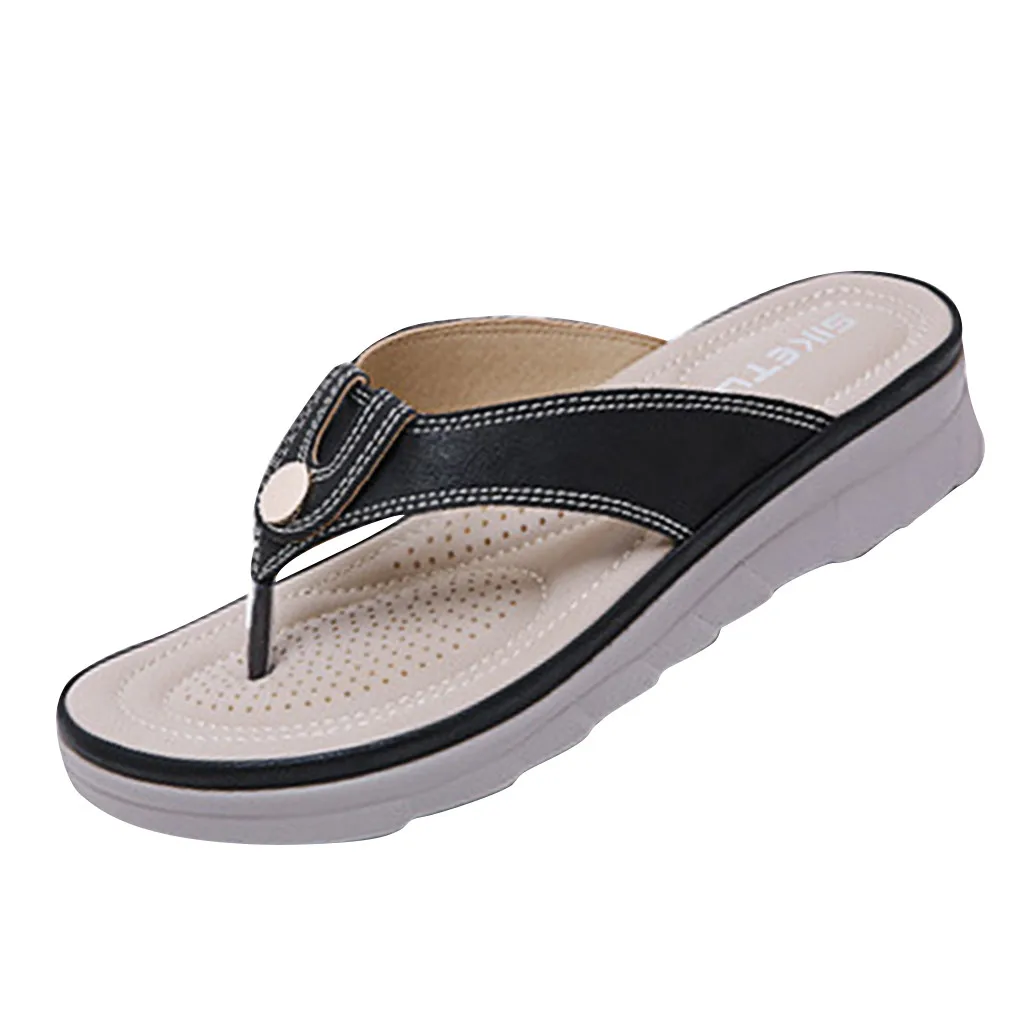 SAGACE/сандалии женская обувь декоративные вьетнамки с металлической пряжкой