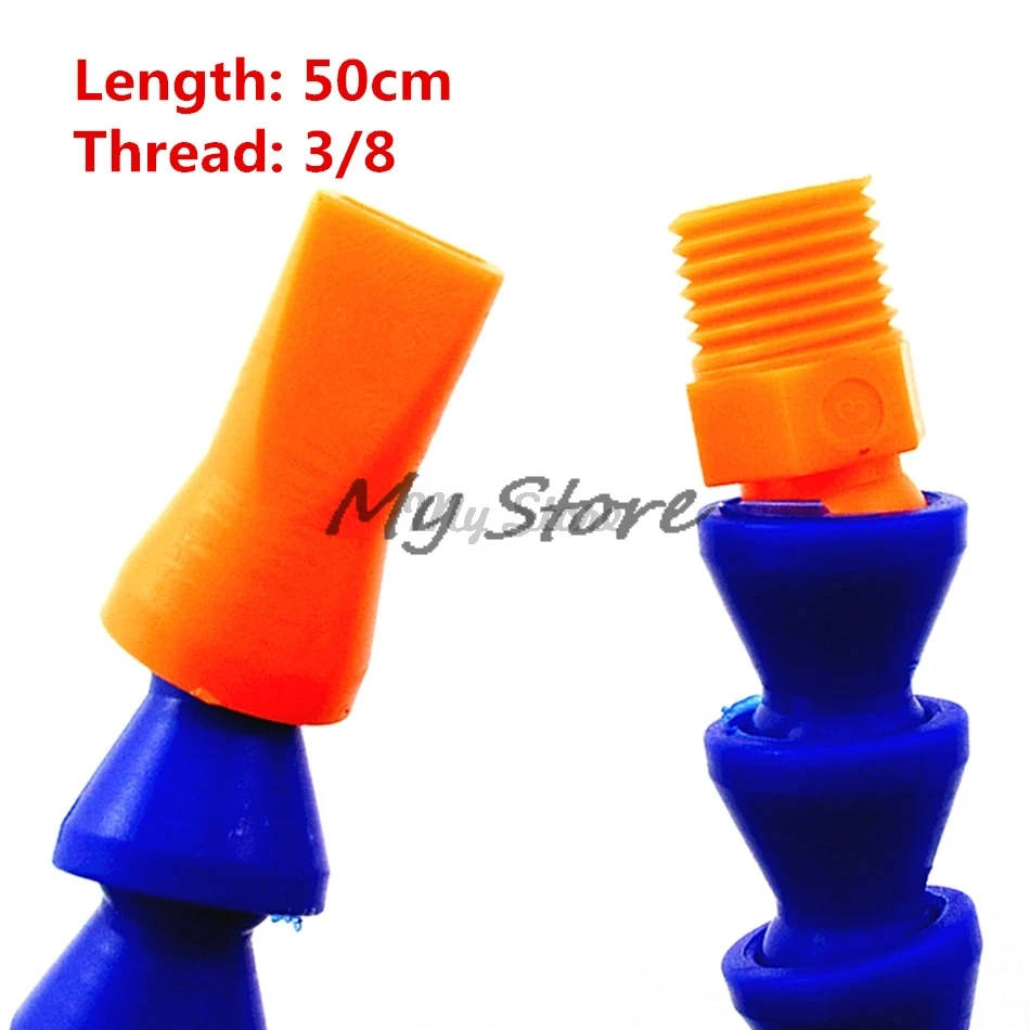 03 x50mm Flat 1 шт. круглый рот и плоский рот 1/" 3/8" 1/" резьба 30 40 50 60 см Пластиковый станок охлаждающая труба масляная Труба водопроводная труба - Цвет: 03 x50mm Flat