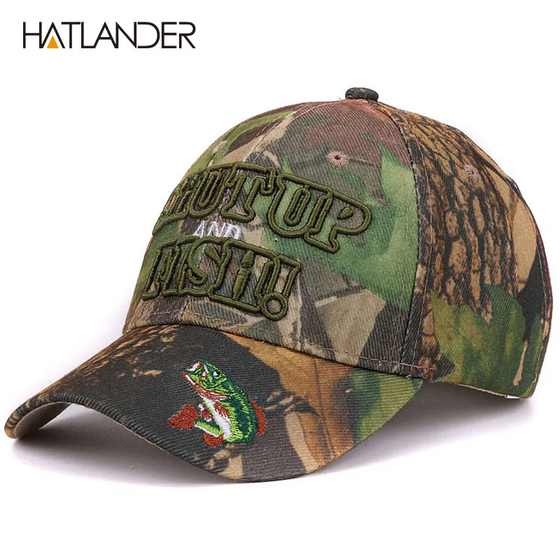 Кепка Hatlander Мужская камуфляжная спортивная бейсболка от солнца и рыбалки с 3D