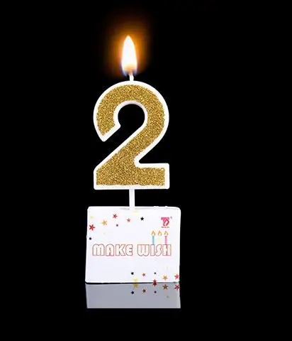 1 шт. золотистые красные цифры свечи для торта капкейков детей день рождения| |