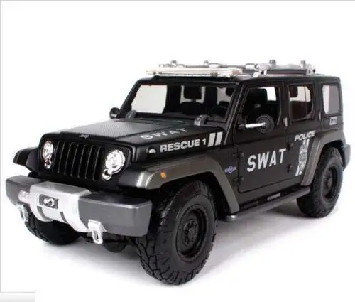 Maisto 1:18 джип спасательная концепция SWAT литая модель автомобиля в коробке|Наземный