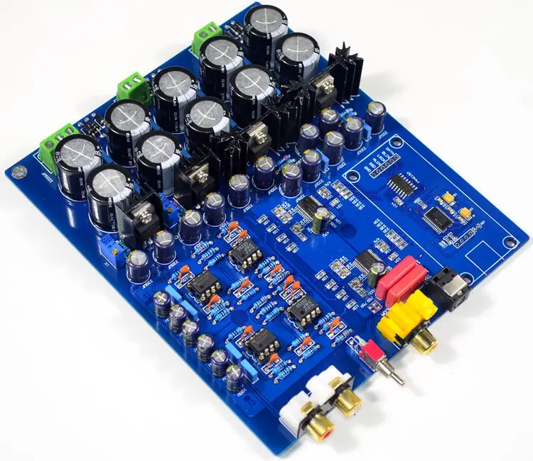 AK4396VF decoder board AK4113 luxury dual chip JRC5532 NE5534 DAC support fiber coaxial USB input | Электроника