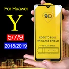 2 шт. 9D полное покрытие для huawei Y5 Y7 Prime 2018 Y9 2019 защитное стекло huawey huaweiy 5 7 9 закаленное стекло Защита для экрана