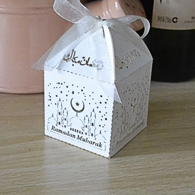 Персонализированная бумажная коробка для подарка или украшения eid and Рамадан с