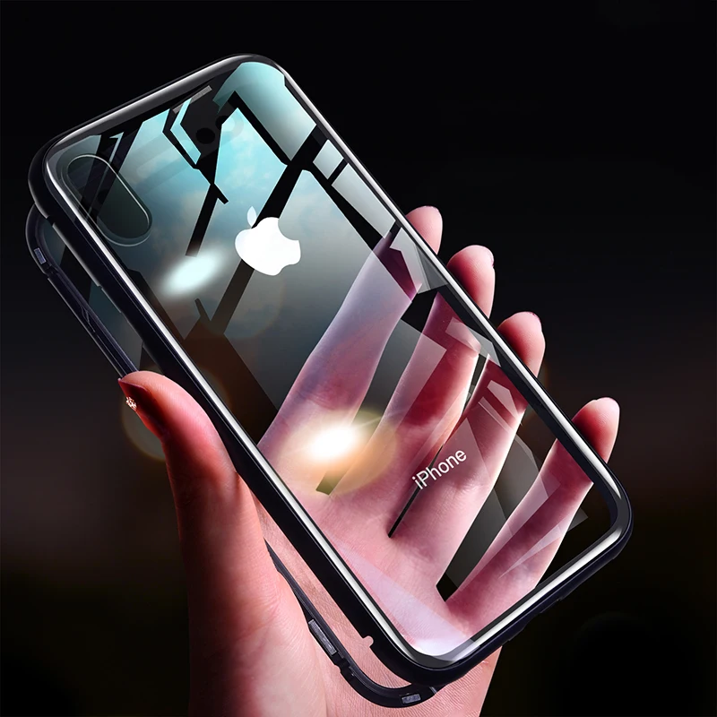 For iphone 7 x xs max xr Magnet Bumper Case supreme 6 8 plus case xsmax s r 6plus 7plus 8plus Phone Cases | Мобильные телефоны и
