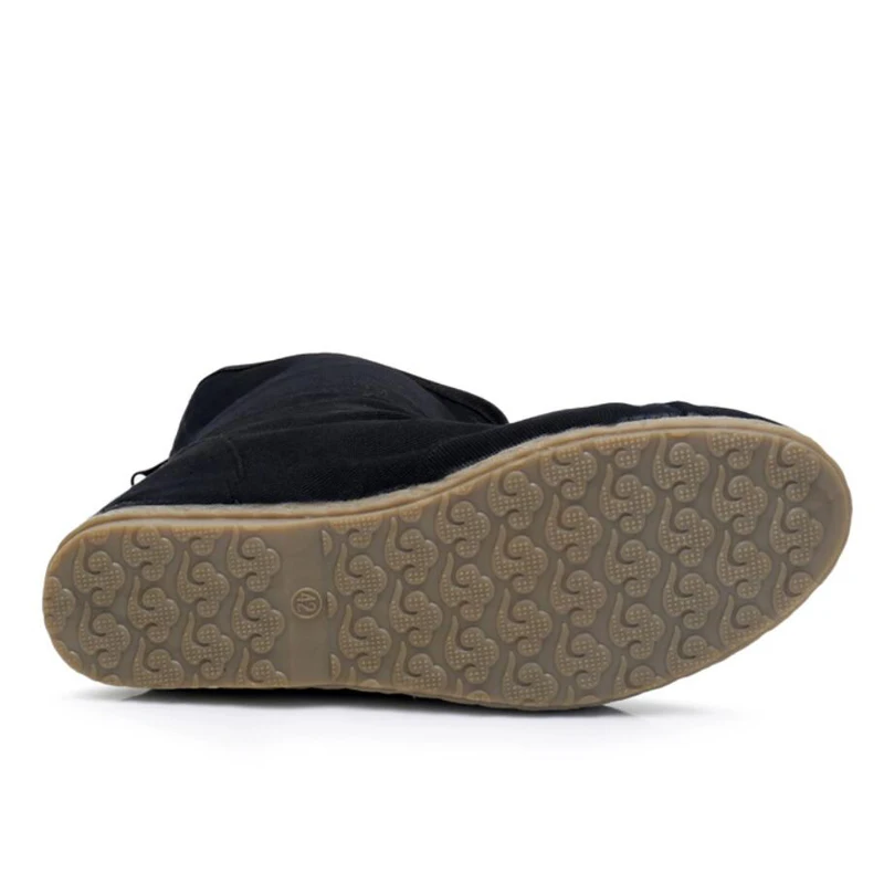 Мужские ботинки ZFTL ханьфу парусиновые в стиле ретро для китайской оперы черные