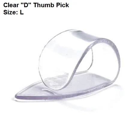 Clear D Size L Dunlop белый Пластик с накатанной головкой Палочки медиатор - Цвет: Clear D Size L