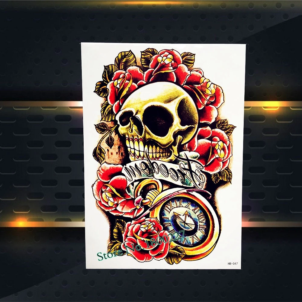 Сексуальная Красная Лиса дизайн водонепроницаемые временные фальшивые