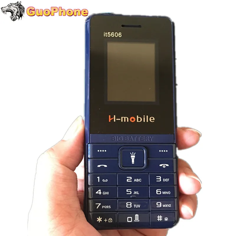 2019 Новый H mobile IT5606 мобильный телефон 1 77 &quotDual SIM Базовая большая клавиатура Quad Band
