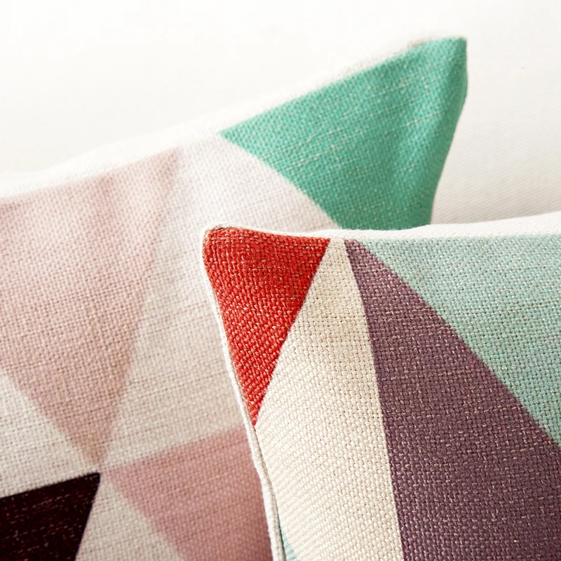 Мультяшные Животные Олень Медведь подушка с геометрическим рисунком наволочка