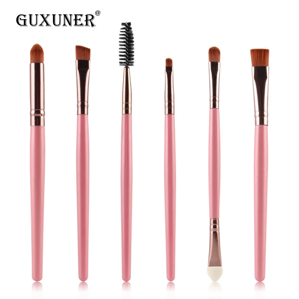 6 шт. глаза набор кистей для макияжа век ресниц Lip карандаш глаз бровей Blending Brush