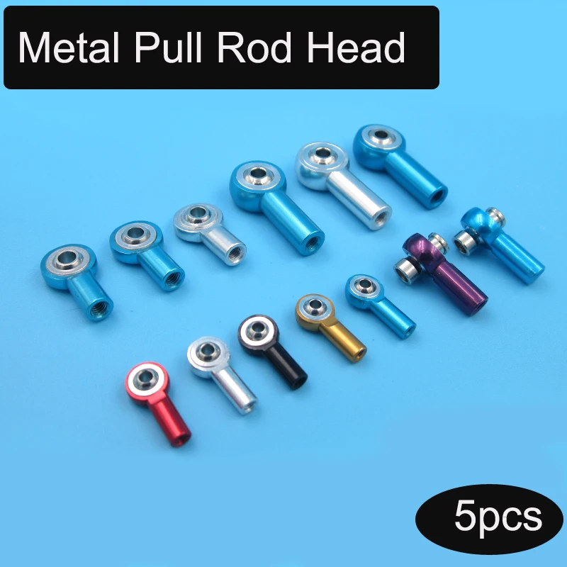5 шт. M2 M3 M4 металлическая головка Pullrod с толкателем красочная Регулируемая