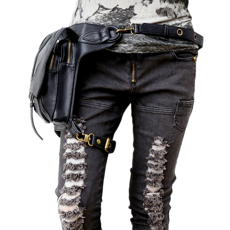 Сумка в стиле стимпанк Женские поясные сумки сумка мессенджер через плечо