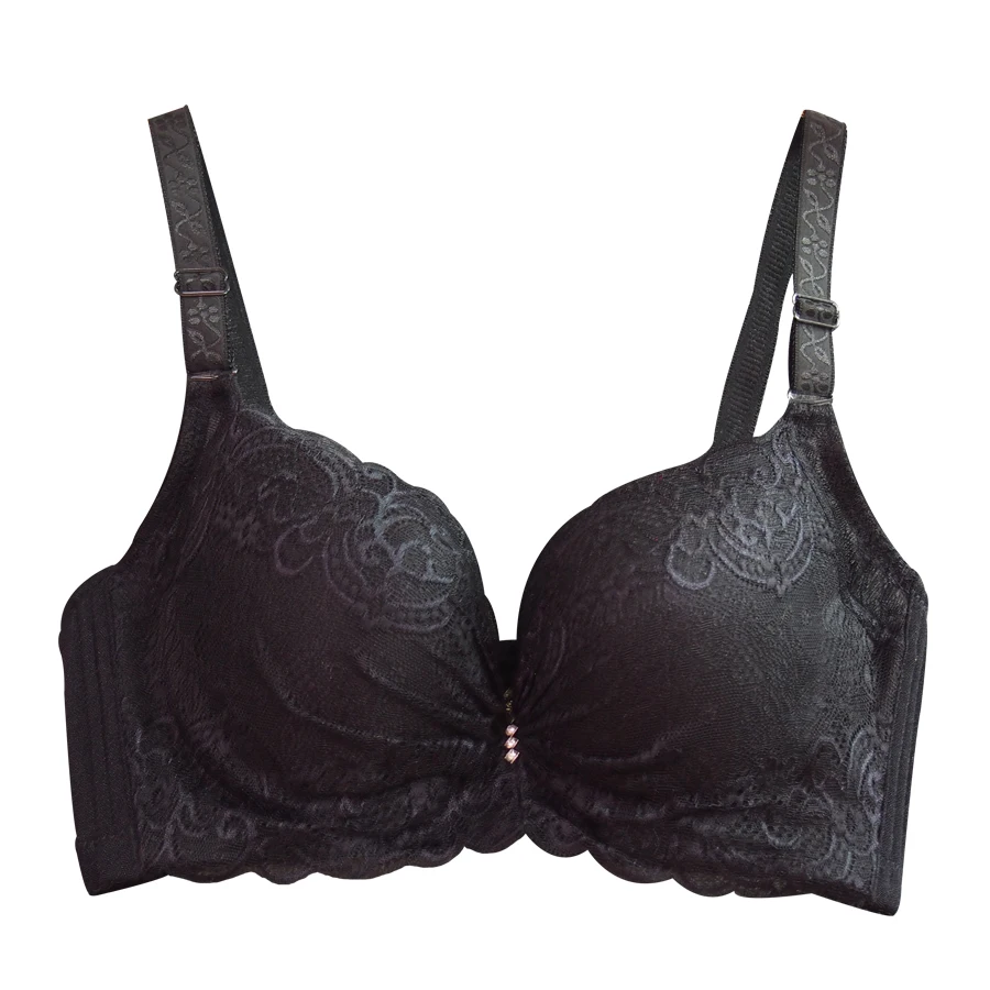 Регулируемый бюстгальтер большого размера с эффектом пуш ап кружевной большой