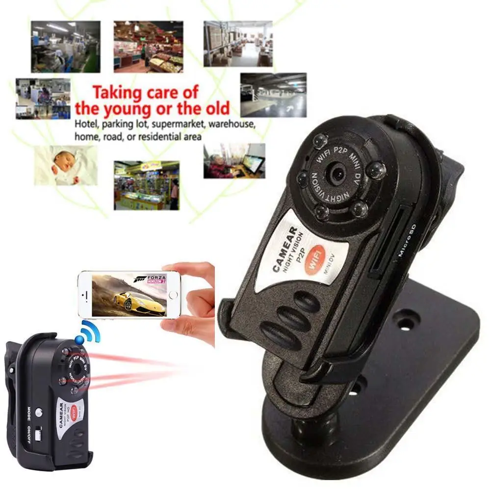 8GB карта + WIFI мини DV IP Беспроводная камера ночного видения для Android IOS|camera security|vision