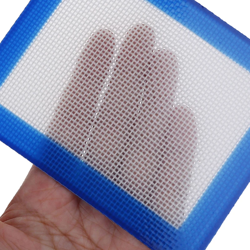 1 PCS Silicone Dab Rectangle Oil Slick Concentrate Pads Mat Non Stick Fiber Glass Silicon Table Deco Random Color | Дом и сад