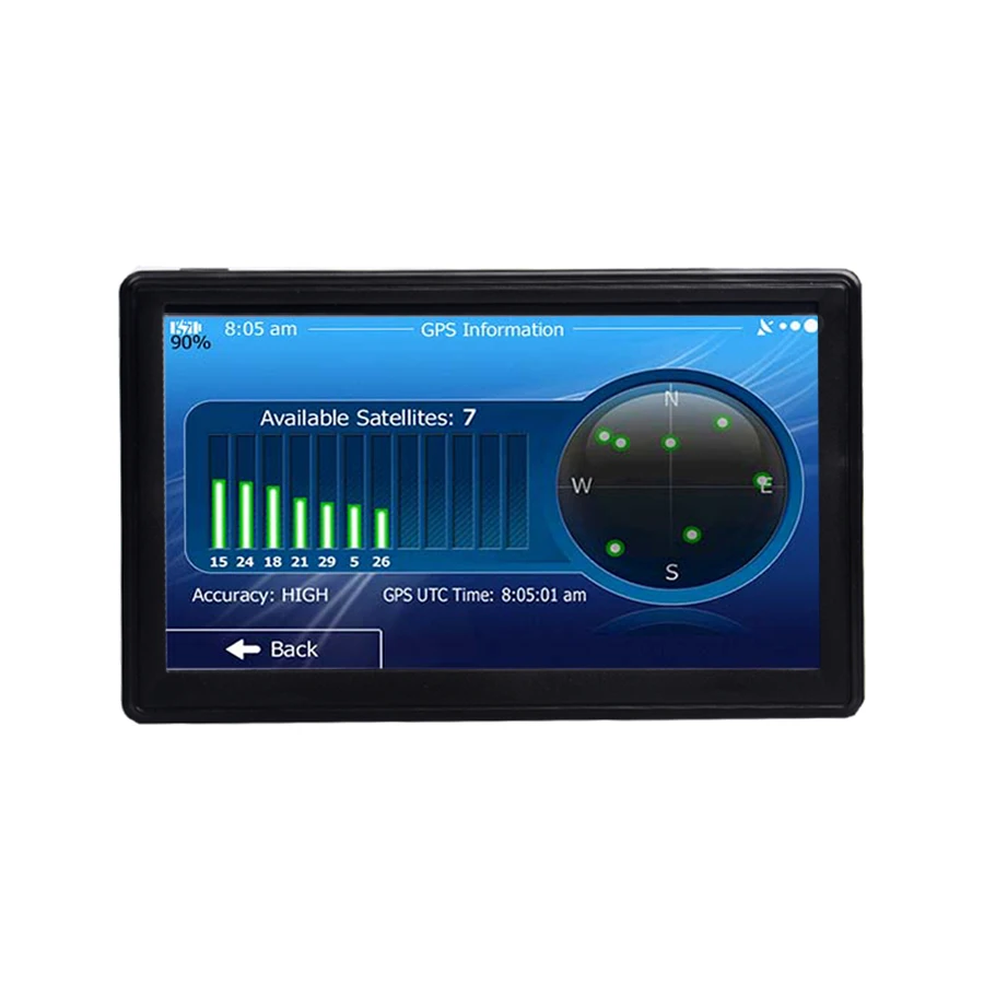 Автомобильный навигатор Anfilite 7 дюймов 800x480 256 м 8 ГБ GPS Bluetooth AVIN 800 МГц для грузовика