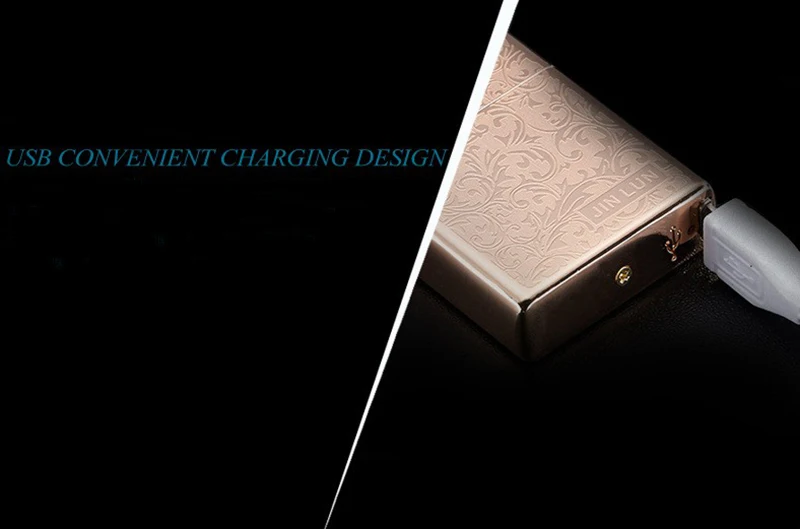 Импульсная дуговая USB Зажигалка Ветрозащитная электрическая зажигалка плазменная перезаряжаемая беспламенная металлическая электронная сигарета пьезо-зажигалка
