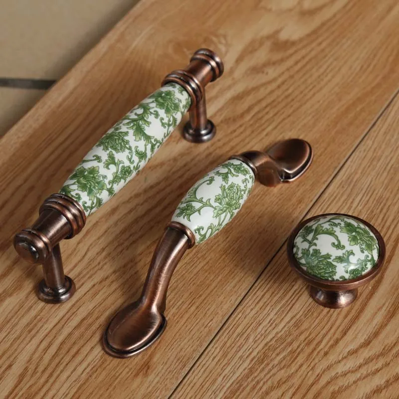 Винтажная бронзовая тумба кухонного шкафа 76 мм 96 дверные ручки 3 &quotбелый и