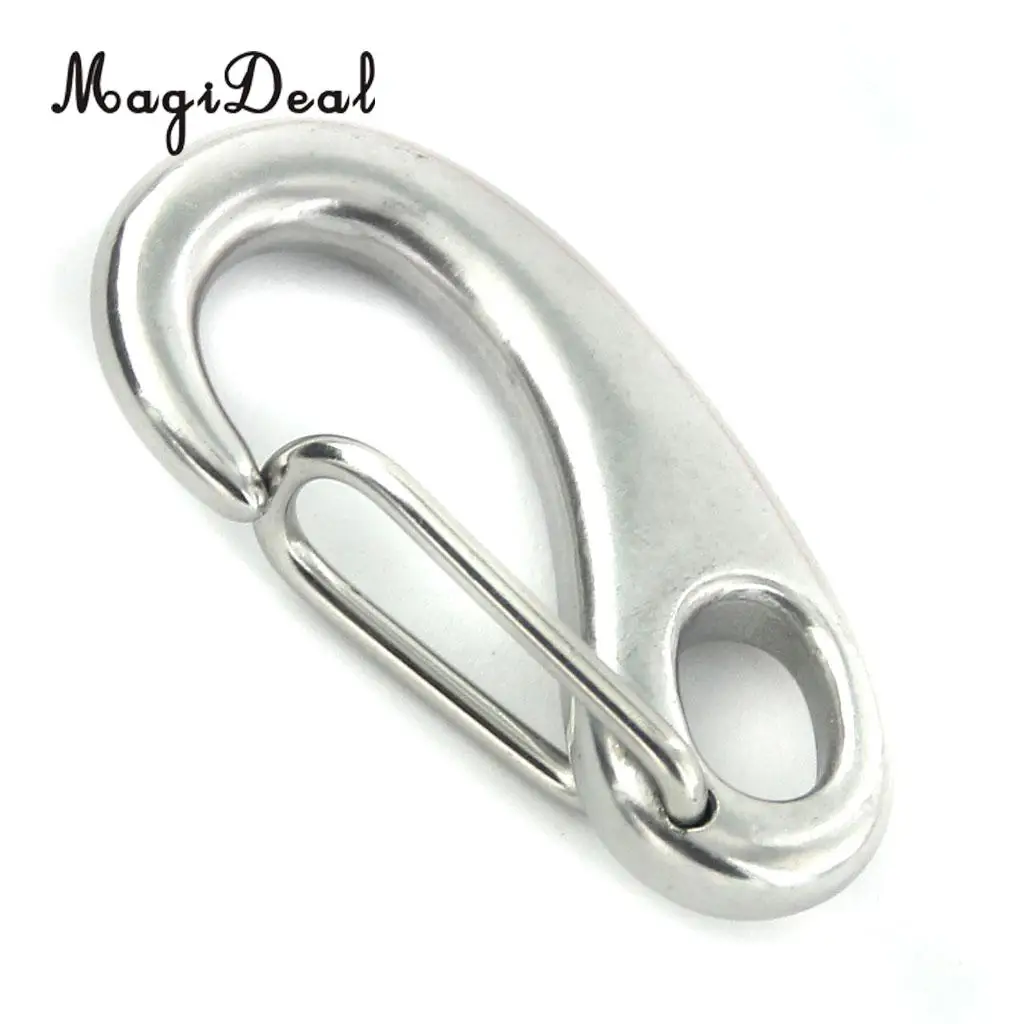 MagiDeal Высокое качество Наружная Пряжка 2xcarabiner Альпинизм из нержавеющей стали